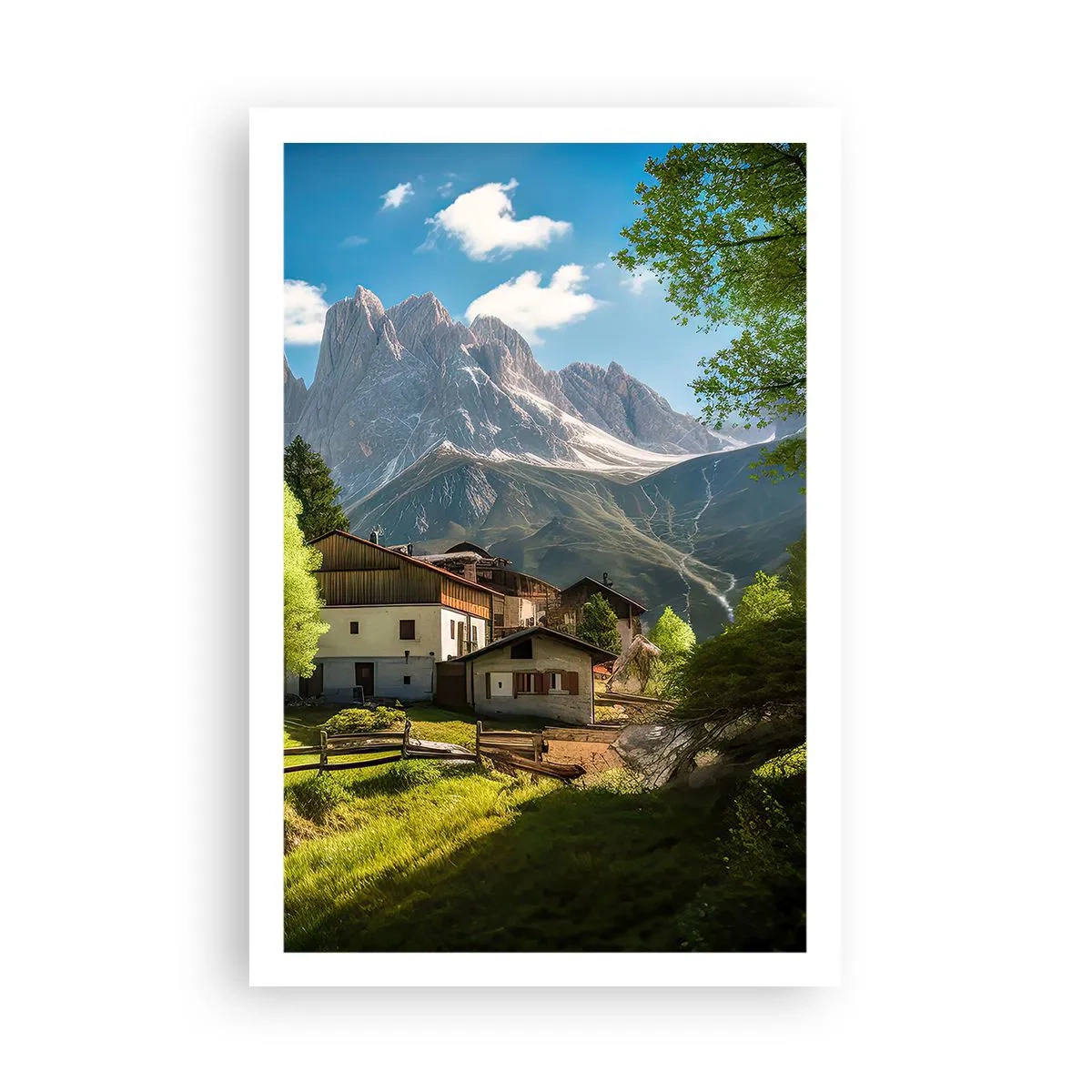 Plakát - Alpská idyla - 61x91 cm