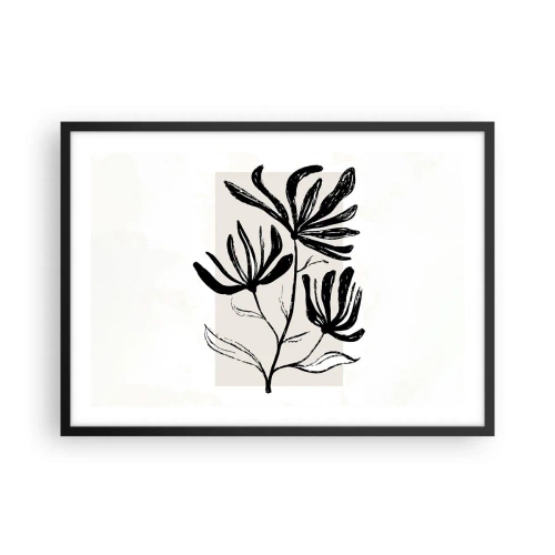 Plakát v černém rámu - Náčrtek pro herbář - 70x50 cm