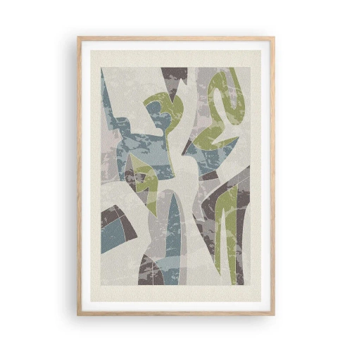 Plakát v rámu světlý dub - Kompozice za sklem - 70x100 cm