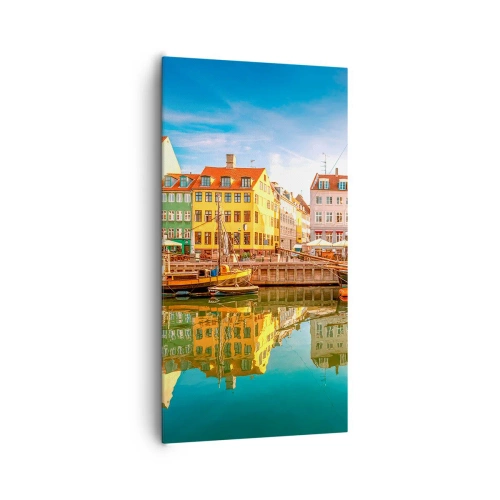 Obraz na plátně - U vody hladké jako zrcadlo - 65x120 cm