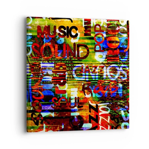 Obraz na plátně - Všechny barvy zvuku - 40x40 cm