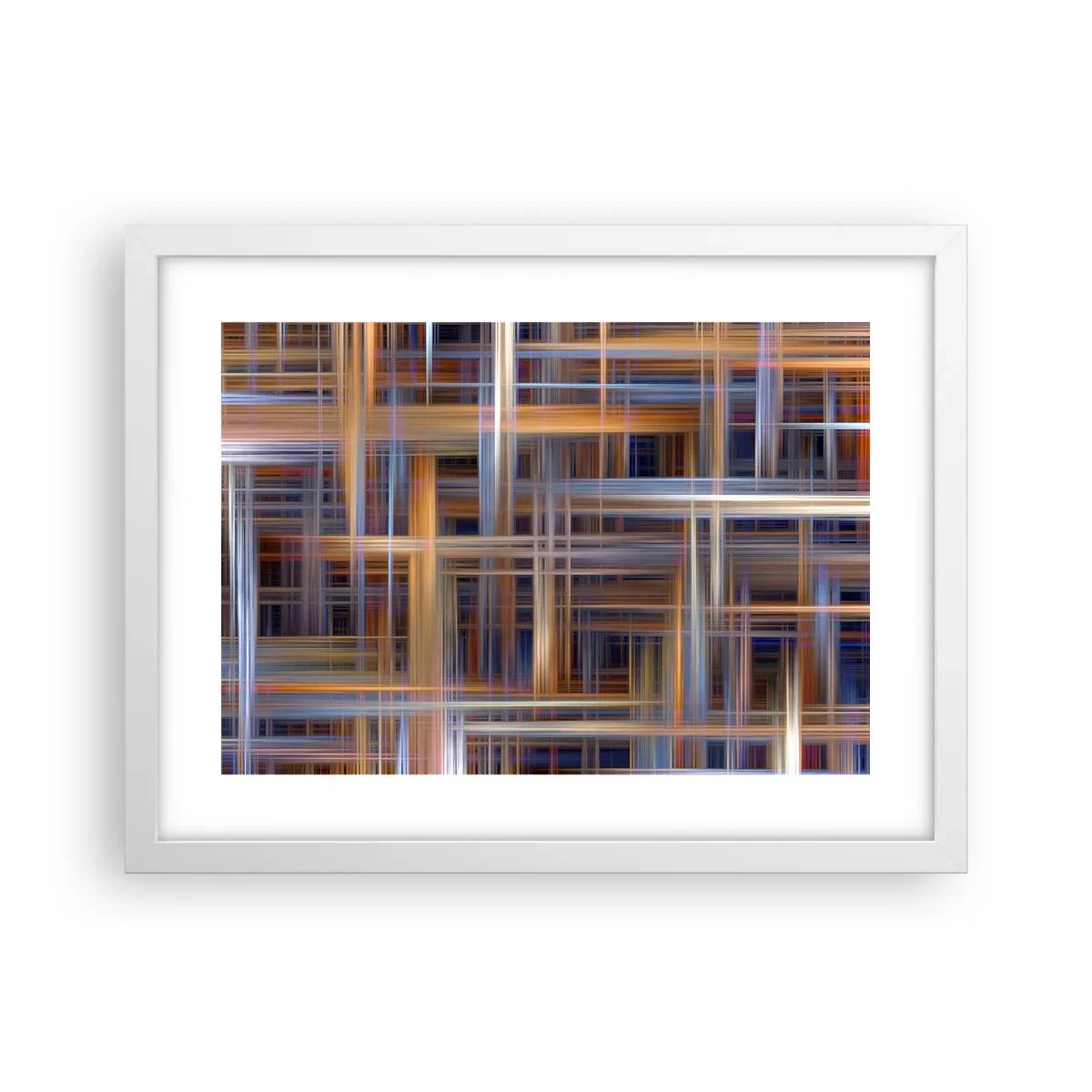 Plakát v bílém rámu - Utkané ze světla - 40x30 cm