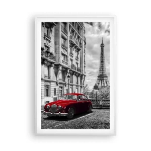 Plakát v bílém rámu - Dravec ve městě - 61x91 cm