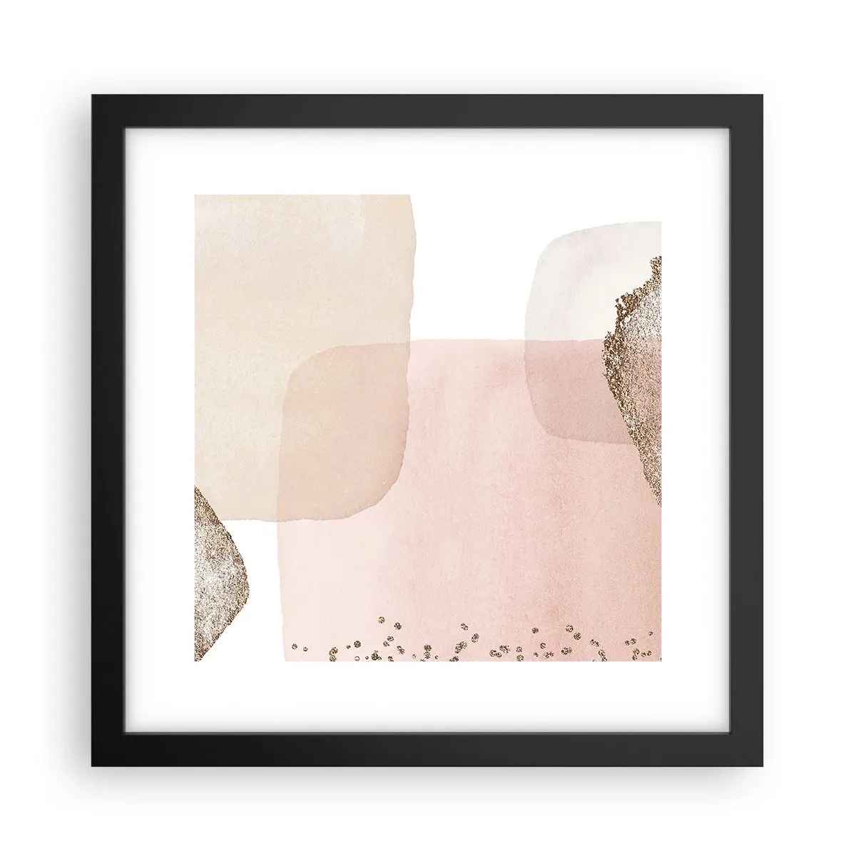 Plakát v černém rámu - Pohled skrze barvy - 30x30 cm