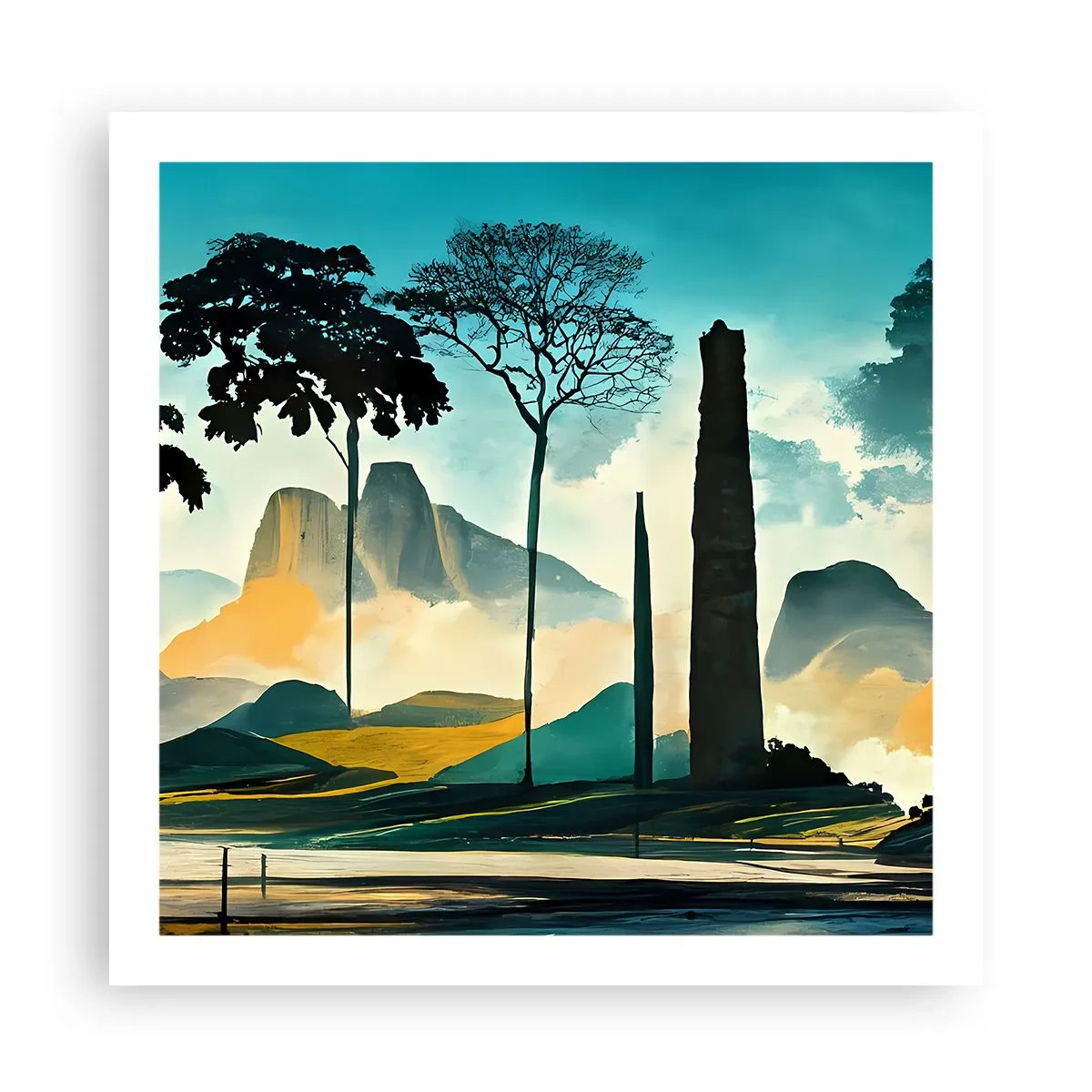 Plakát - Výš a výš - 60x60 cm