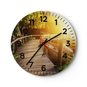 Nástěnné hodiny - Další zatáčka, další zázraky - 30x30 cm