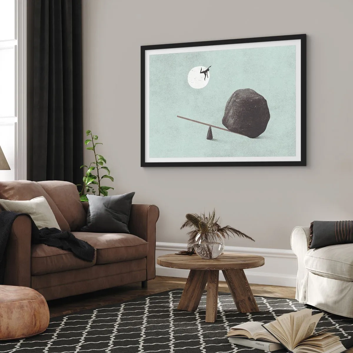 Plakát v černém rámu - Splněný sen - 91x61 cm