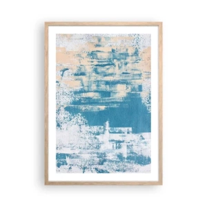 Plakát v rámu světlý dub - Přes rampouch - 50x70 cm