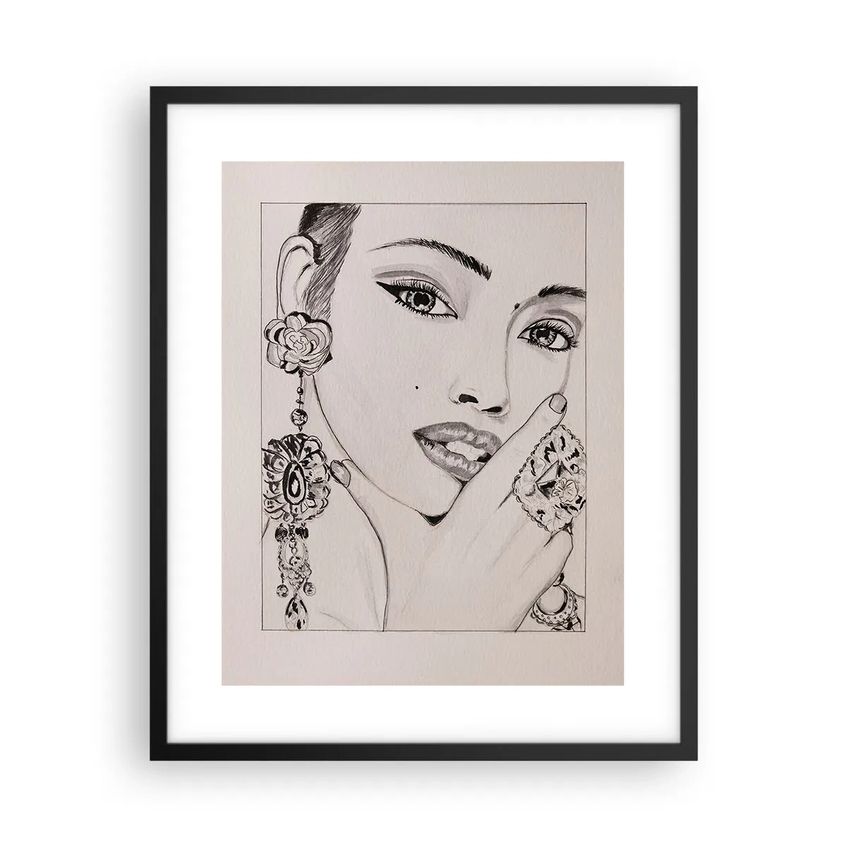 Plakát v černém rámu - Nejkrásnější klenot - 40x50 cm