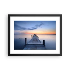 Plakát v černém rámu - Klid příjemného soumraku - 40x30 cm