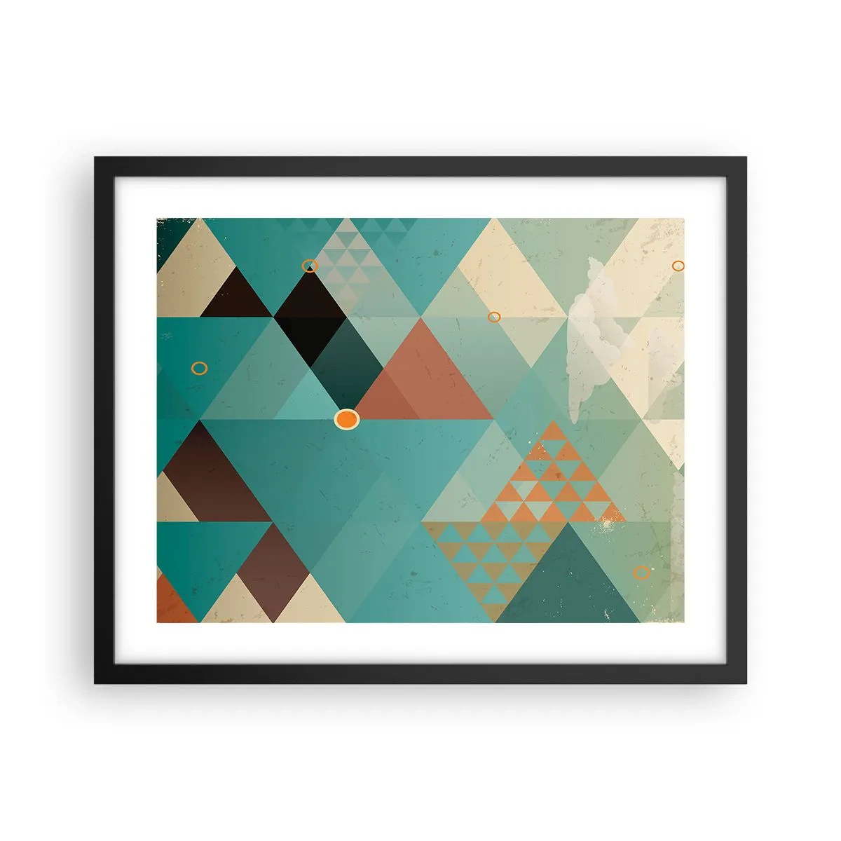 Plakát v černém rámu - Jednota mnohosti, mnohost jednoty - 50x40 cm