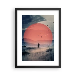 Plakát v černém rámu - Ve svém živlu - 30x40 cm