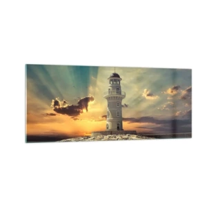 Obraz na skle - Světlo - Dobro - Krása - 100x40 cm