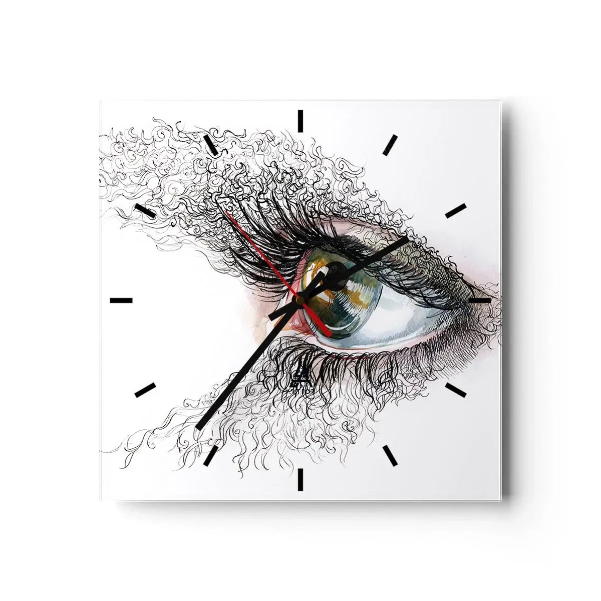 Nástěnné hodiny - Podívej se přímo do duše - 30x30 cm