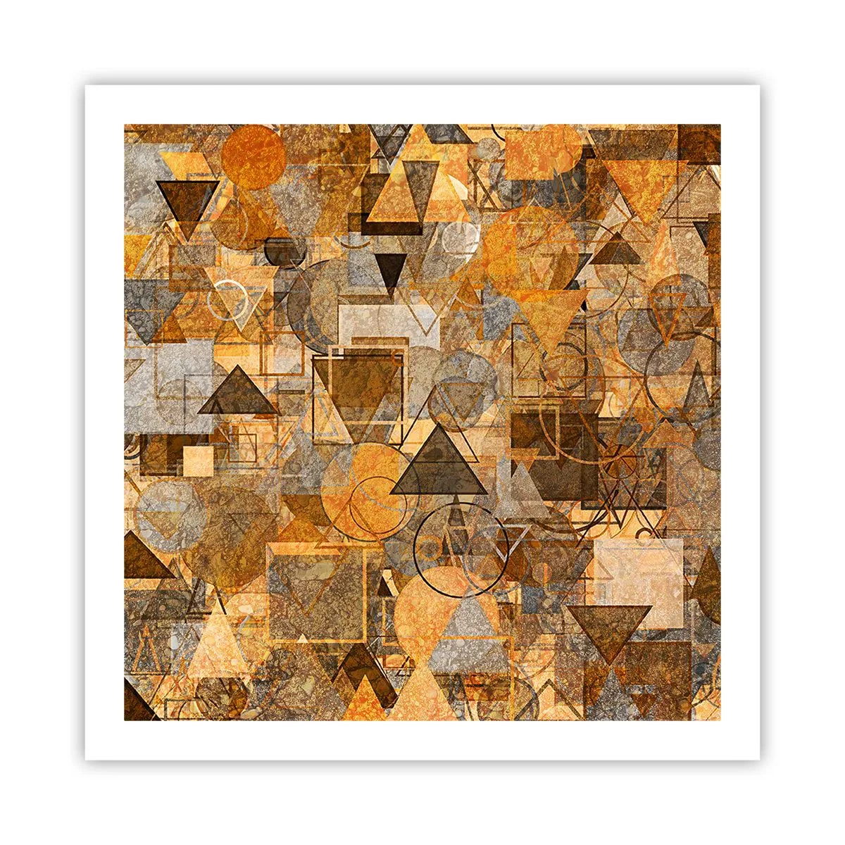 Plakát - Svět zachycený v podobě - 60x60 cm