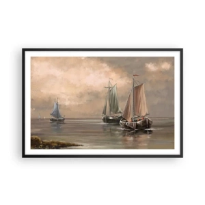 Plakát v černém rámu - Návrat námořníků - 91x61 cm