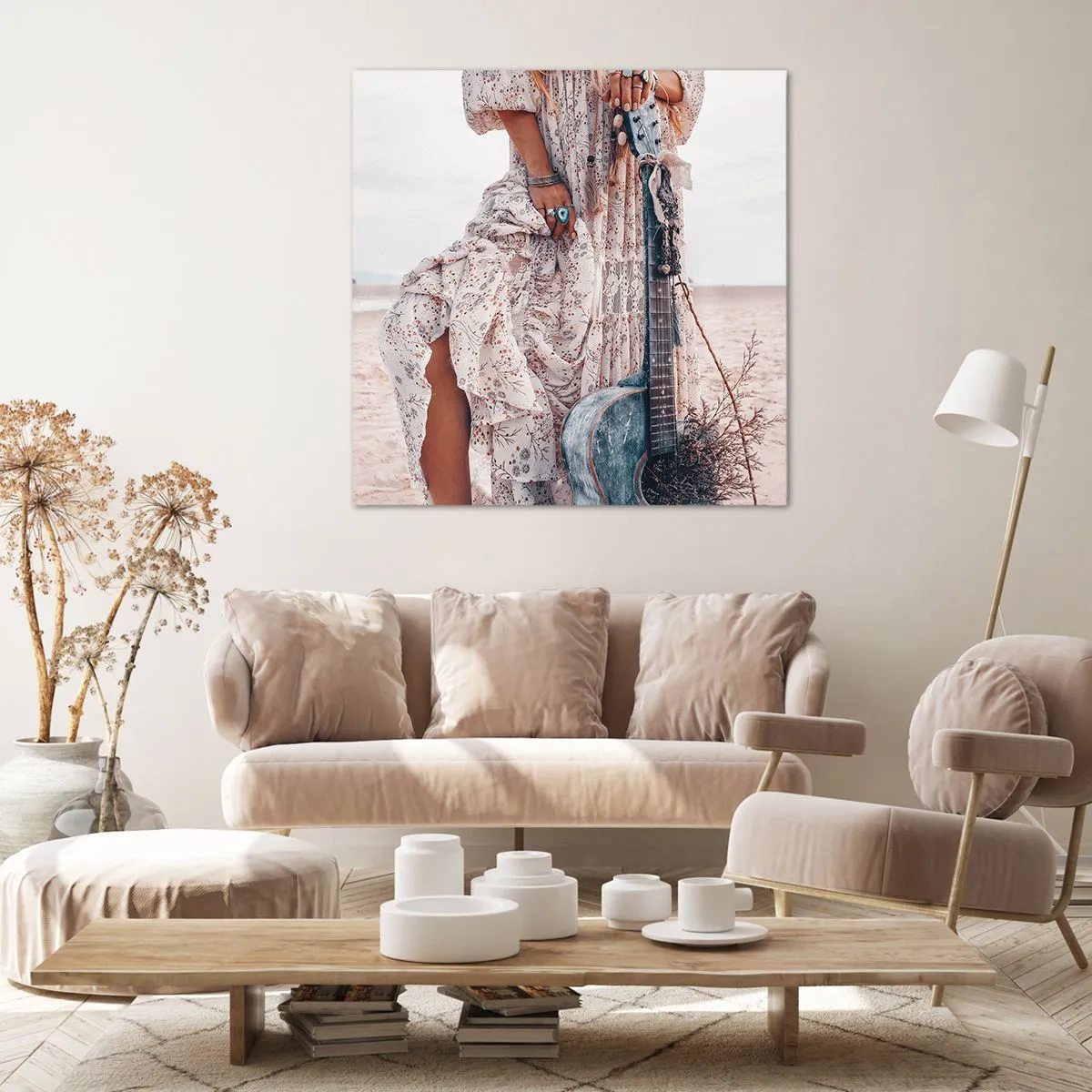 Obraz na plátně - Květinové děti na cestě - 70x70 cm