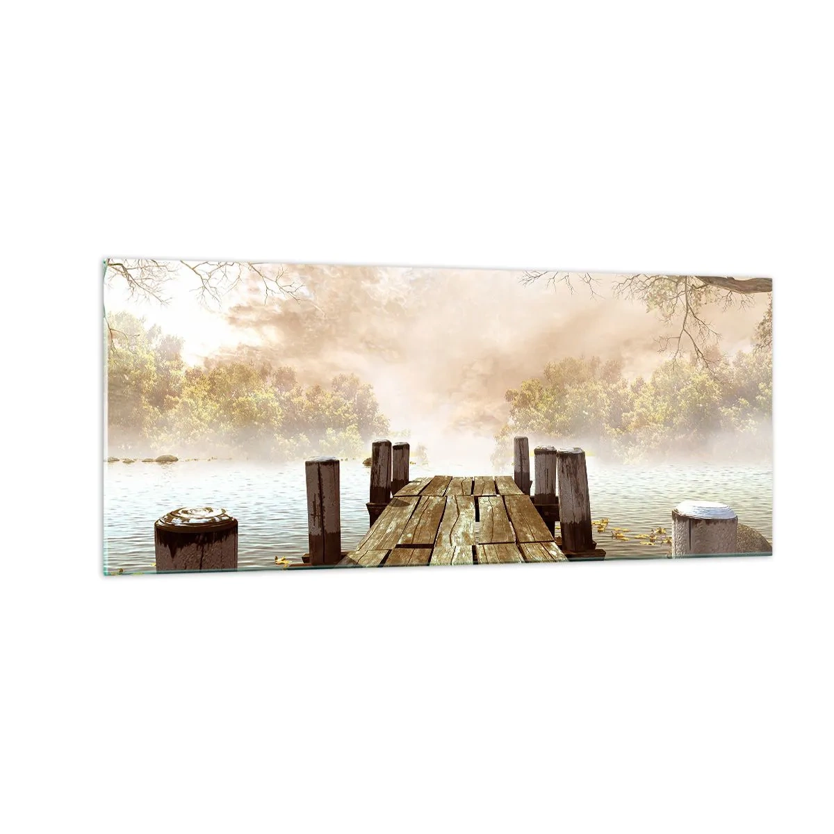 Obraz na skle - Jemný smutek podzimu - 100x40 cm