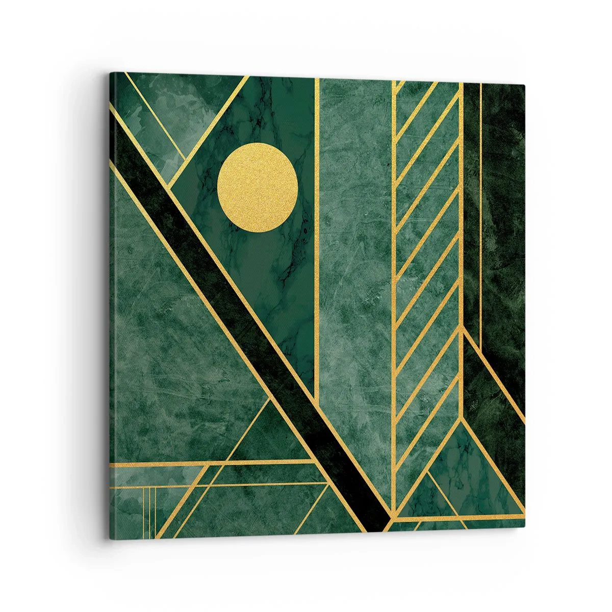 Obraz na plátně - Dynamika zlata a lazuritu - 70x70 cm