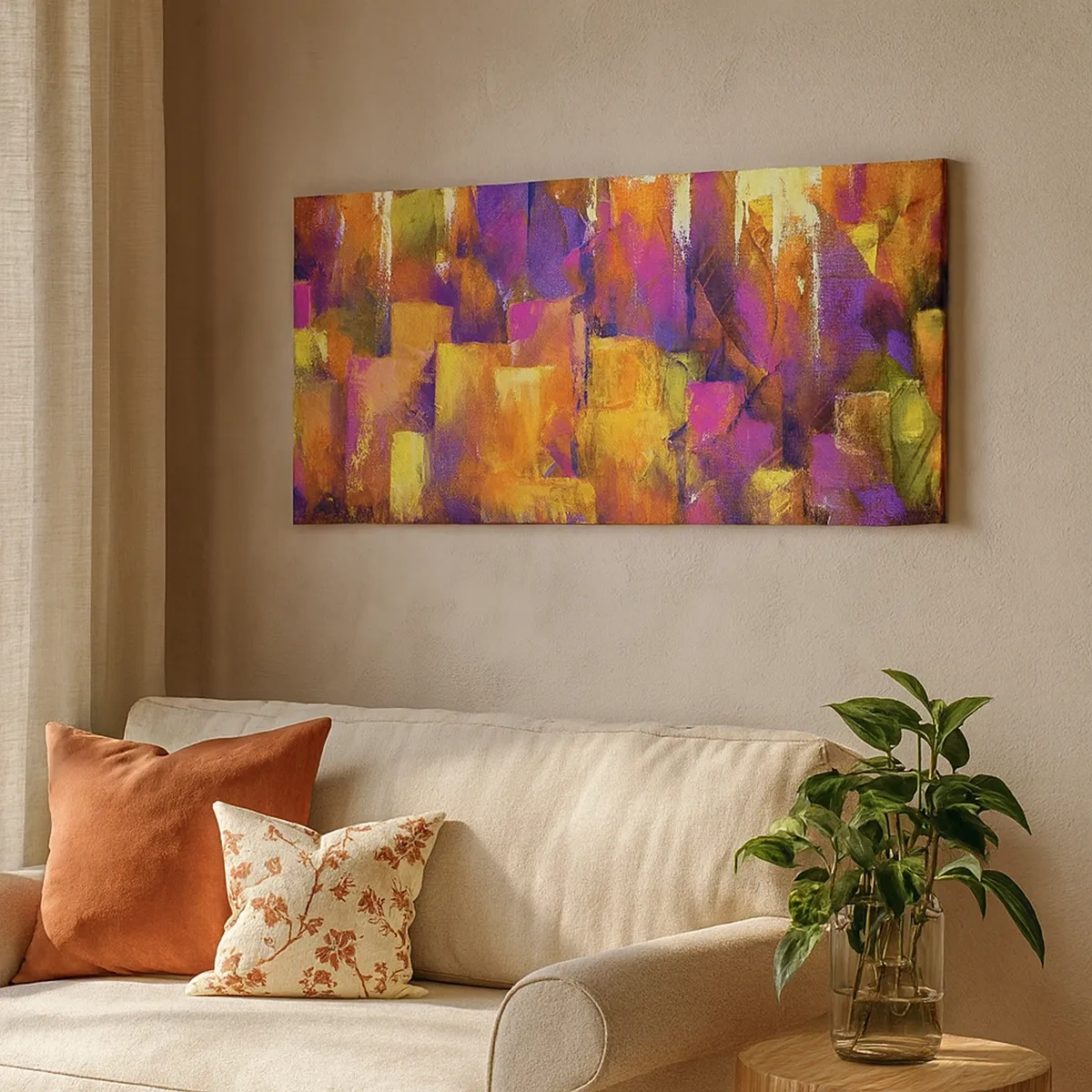 Obraz na plátně - Metropolitní kompozice - 30x30 cm