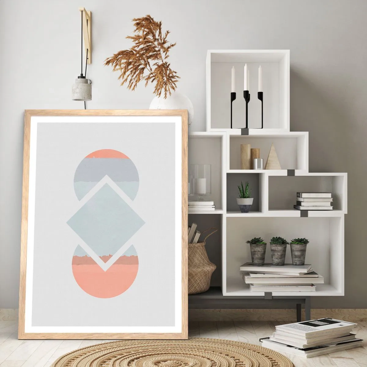 Plakát v rámu světlý dub - Situace je jasná - 61x91 cm