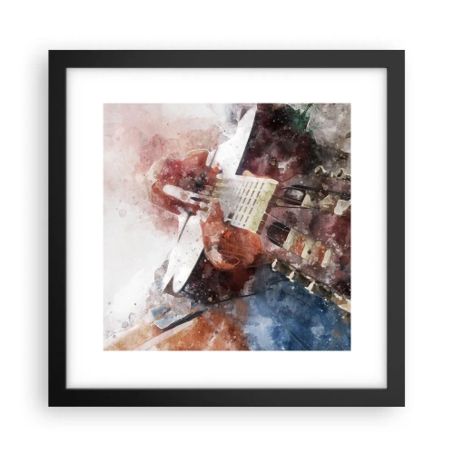 Plakát v černém rámu - Co si o tom myslíš? - 30x30 cm