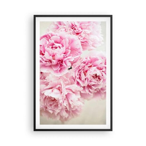 Plakát v černém rámu - V růžovém přepychu - 61x91 cm