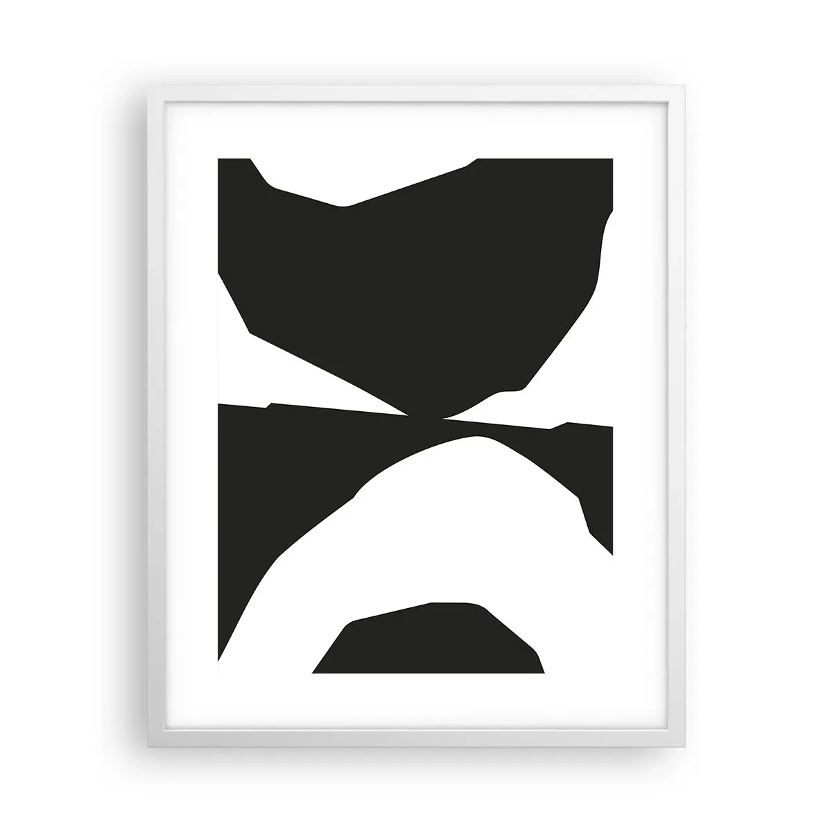 Plakát v bílém rámu - Positive-negative - 40x50 cm