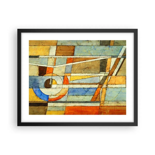 Plakát v černém rámu - Kubismus na stavbě - 50x40 cm