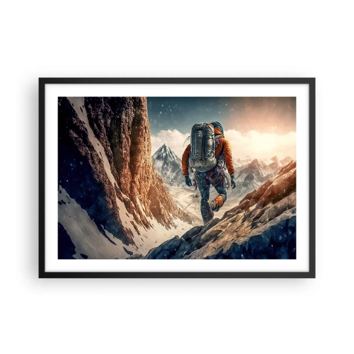 Plakát v černém rámu - Osamělý bojovník - 70x50 cm