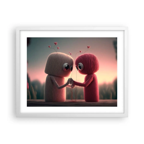 Plakát v bílém rámu - Každý může milovat - 50x40 cm