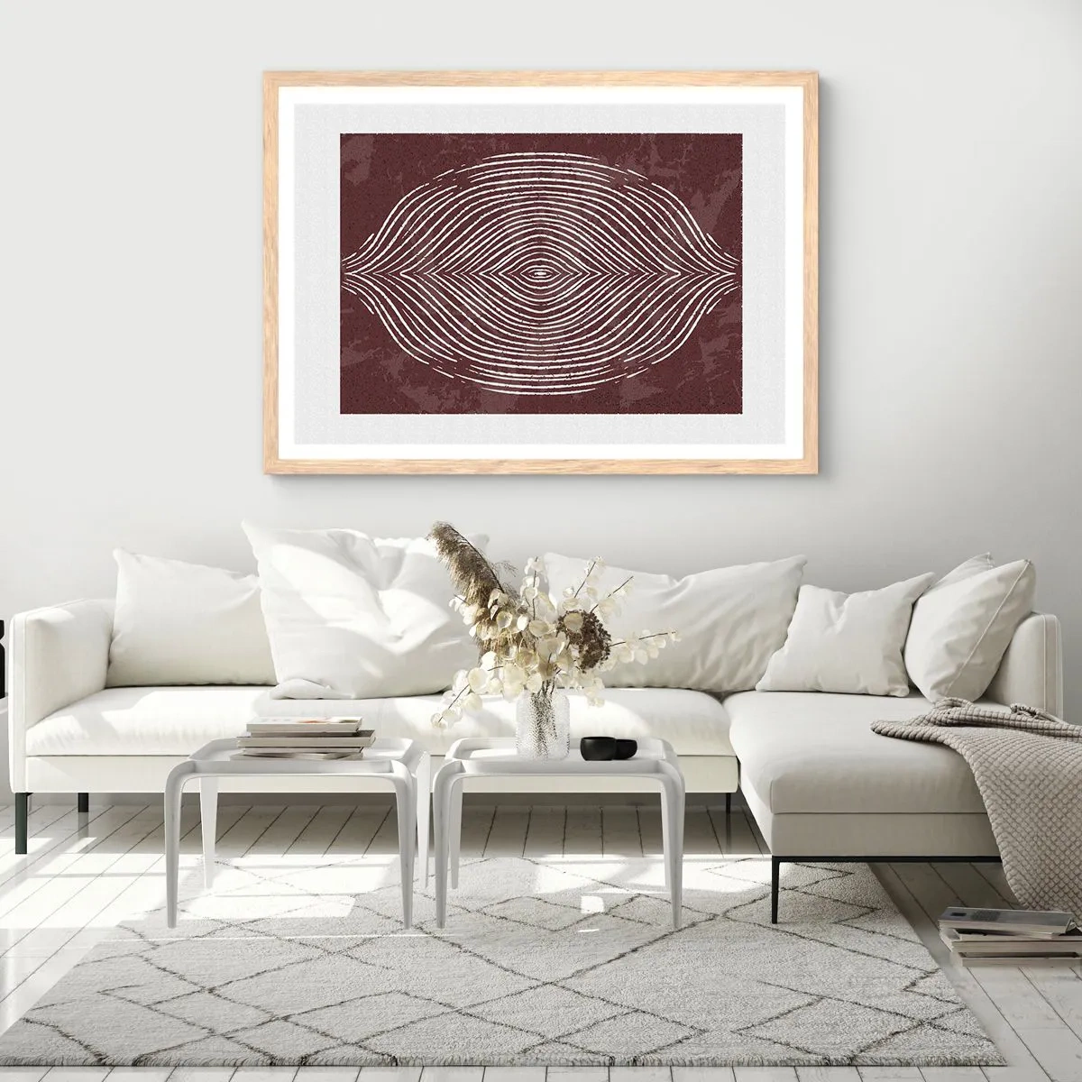 Plakát v rámu světlý dub - Prostor promlouvá - 70x50 cm