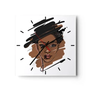 Nástěnné hodiny - Sladká jako čokoláda - 30x30 cm