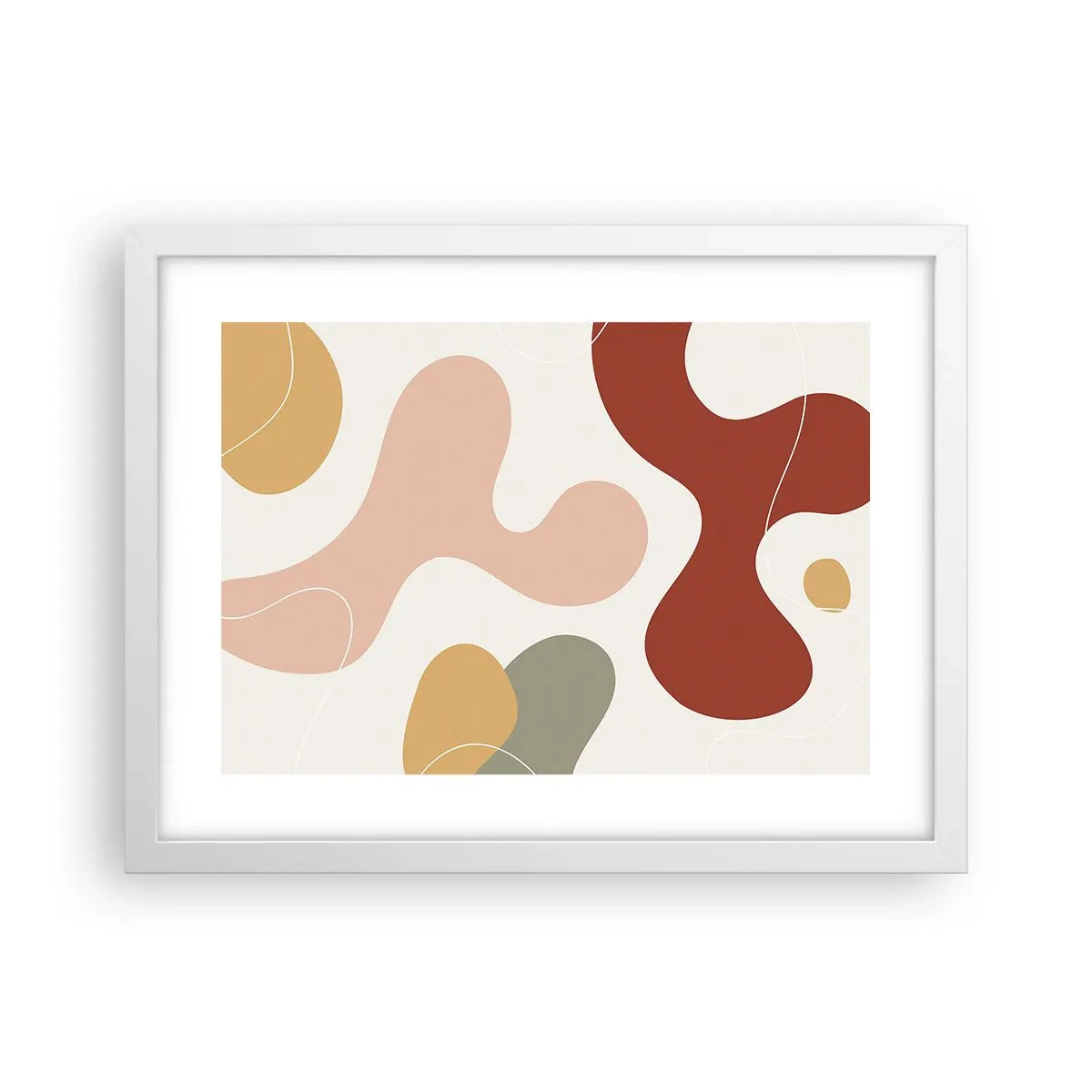 Plakát v bílém rámu - Klikyháky - 40x30 cm