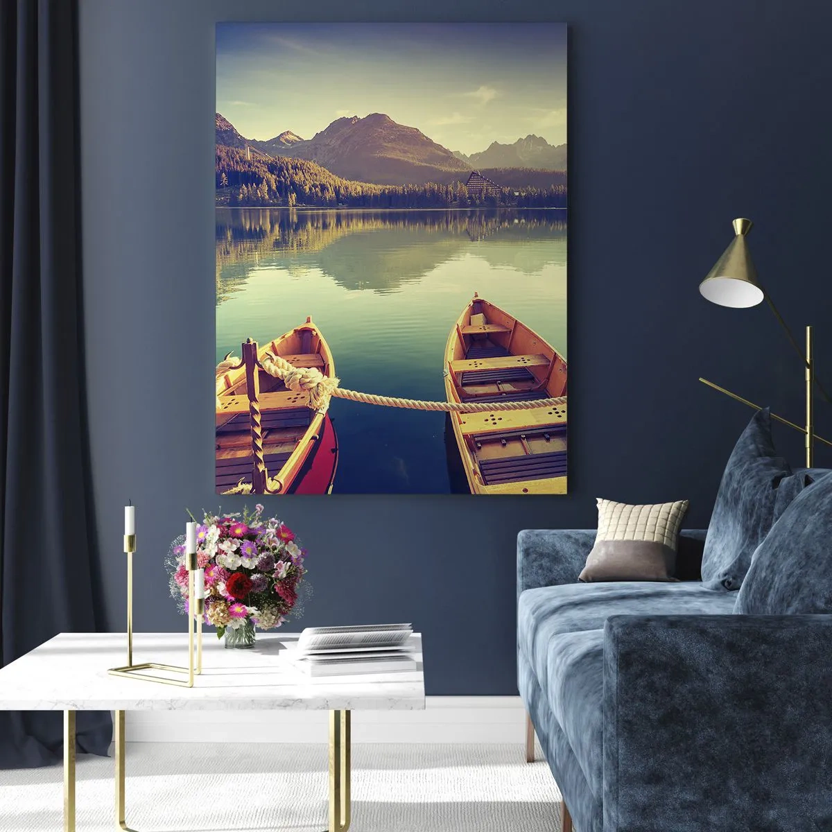 Obraz na skle - Žít podle jejich zákonů - 50x70 cm