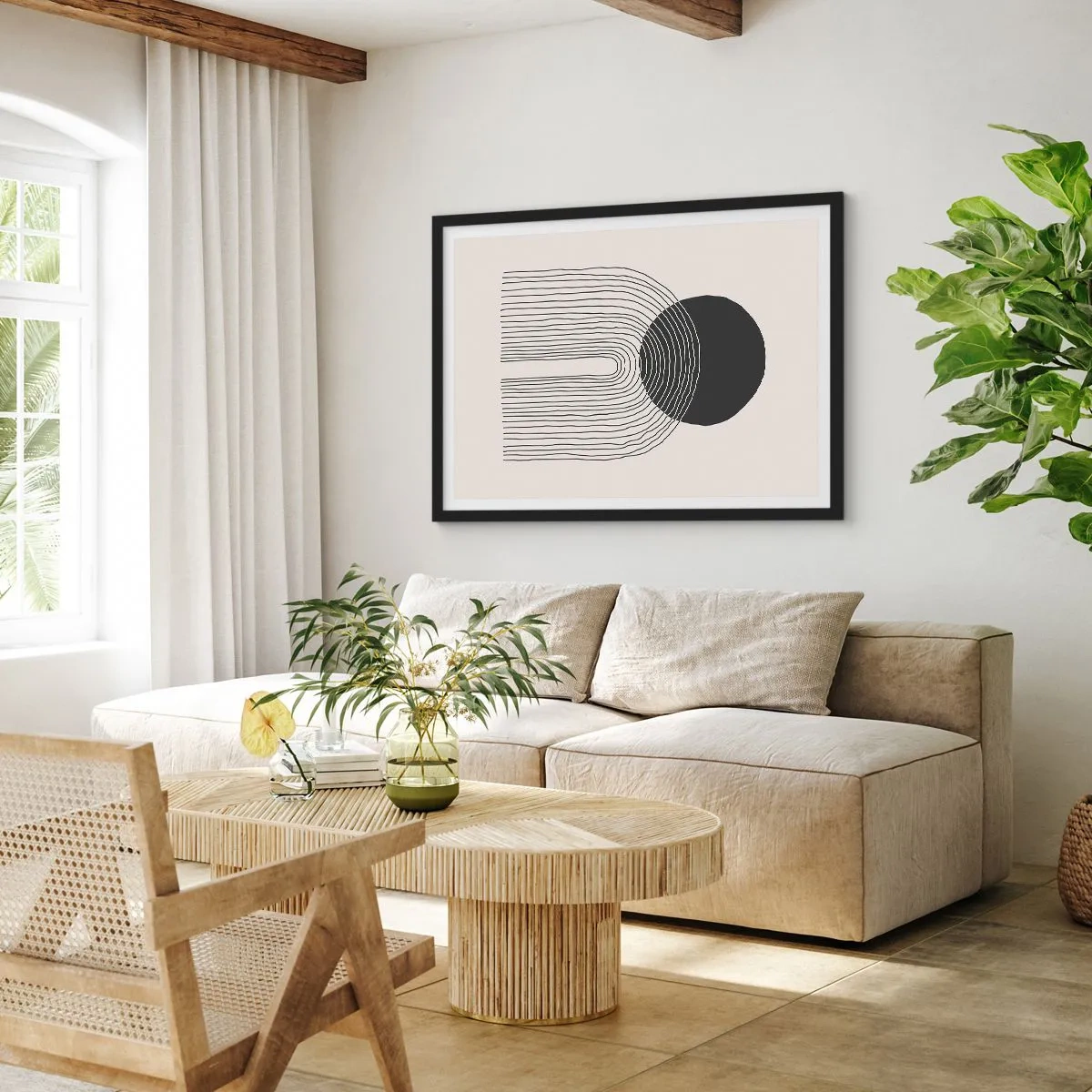 Plakát v černém rámu - Chvění a jistota - 100x70 cm