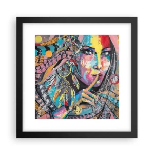 Plakát v černém rámu - Mlč, než pochopíš - 30x30 cm