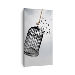 Obraz na plátně - Víra… naděje… svoboda! - 55x100 cm