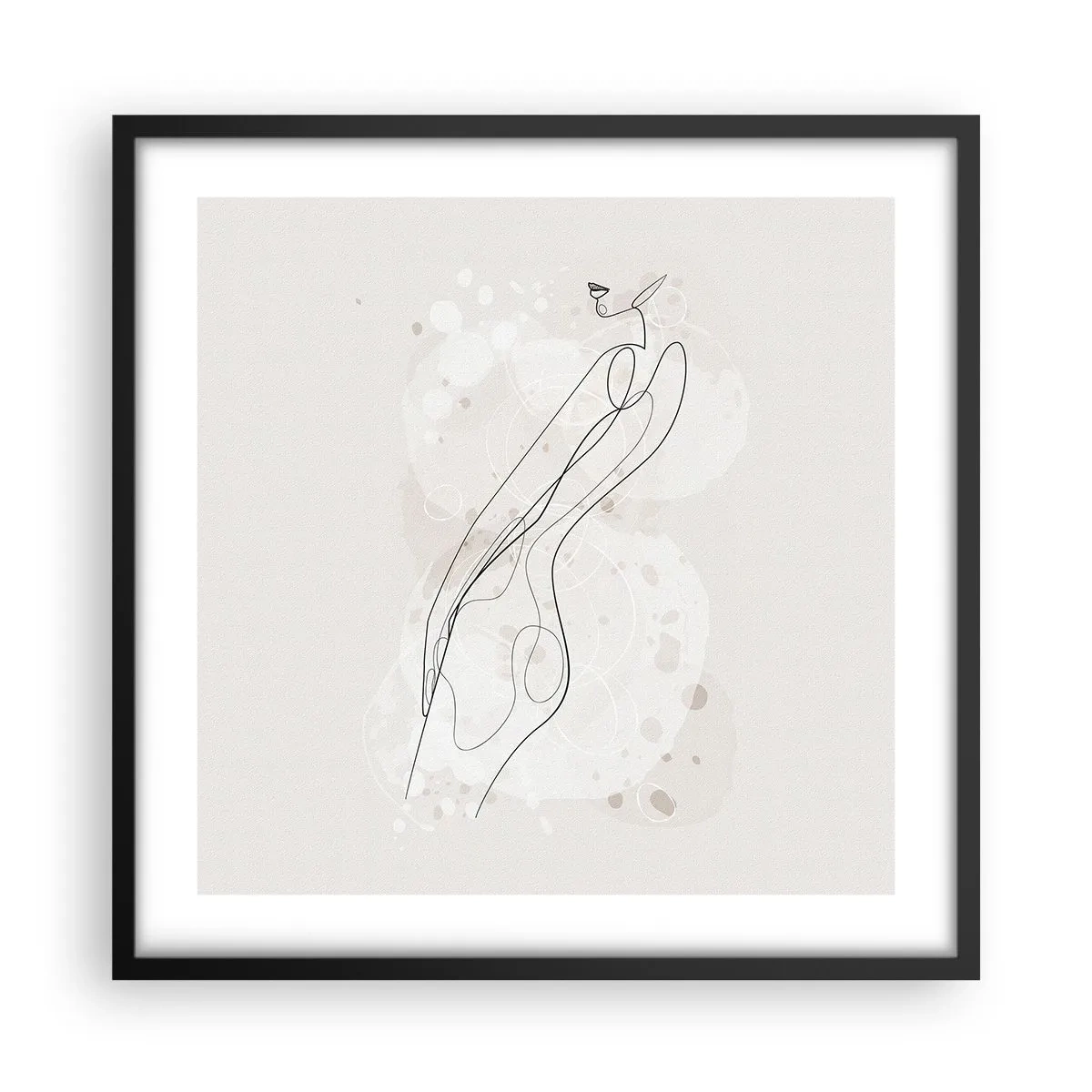 Plakát v černém rámu - Zabloudit pohledem - 50x50 cm