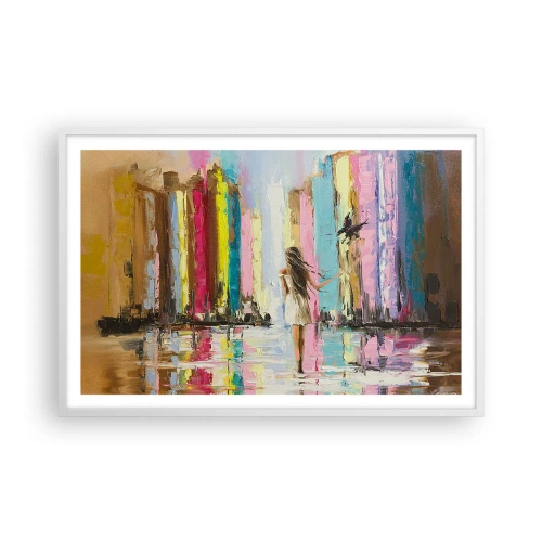 Plakát v bílém rámu - Pojď se mnou - 91x61 cm