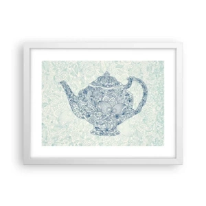 Plakát v bílém rámu - Čajové kouzlo - 40x30 cm