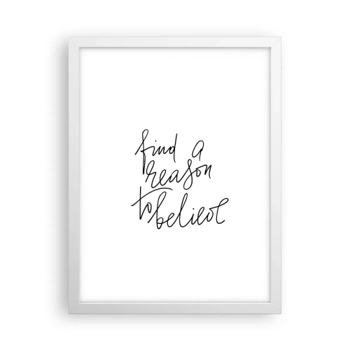 Plakát v bílém rámu - Je to možné - 30x40 cm