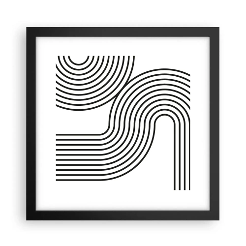 Plakát v černém rámu - V zatáčce - 30x30 cm