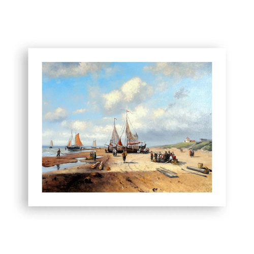 Plakát - Po úspěšném rybolovu - 50x40 cm