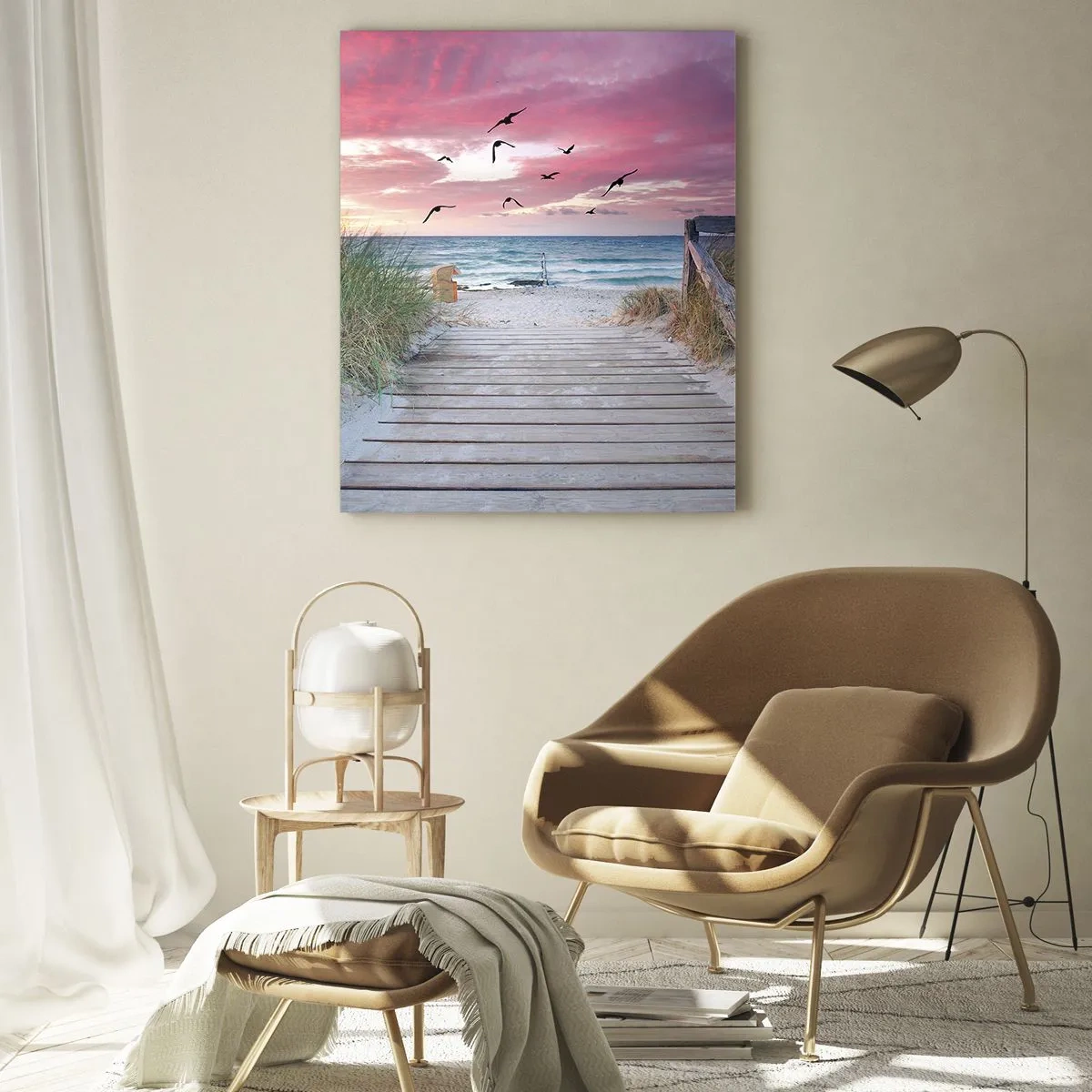 Obraz na skle - Baltská imprese - 50x70 cm