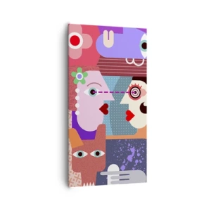 Obraz na plátně - Tváří v tvář - 65x120 cm