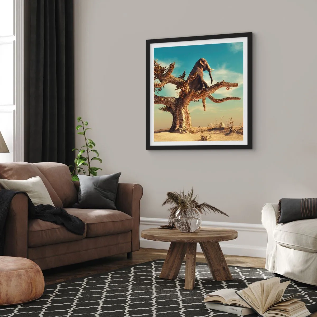 Plakát v černém rámu - Nový úhel pohledu - 40x40 cm