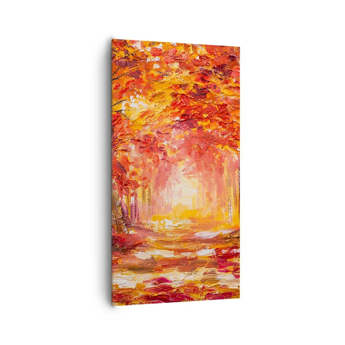 Obraz na plátně - Měděný les - 65x120 cm
