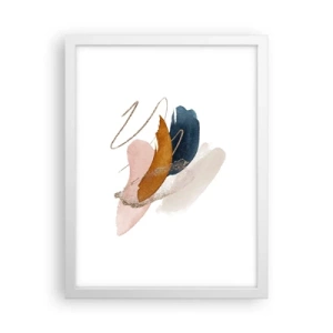 Plakát v bílém rámu - Okřídlená kompozice - 30x40 cm