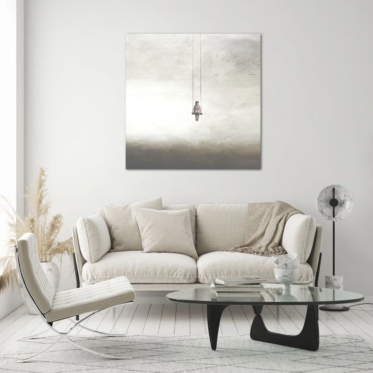 Obraz na skle - Dítě v nás - 40x40 cm